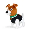 A plush toy dog standing on a white background. Produktbild-Vorschau