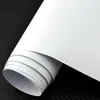 A roll of white matte vinyl film is shown against a black textured background. Produktbild-Vorschau
