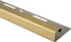 Quadrat Fliesenprofil Edelstahl V2A L250cm H10 gold Produktbild-Vorschau 1