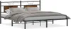 Bettgestell ohne Matratze Räuchereiche 160x200 cm Produktbild-Vorschau 2