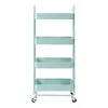 A mint green four-tier rolling cart is shown against a white background. Anteprima dell’immagine prodotto