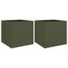 Two identical green cube-shaped planters are shown against a white background. Anteprima dell’immagine prodotto