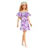 MATTEL GRB36 Barbie Loves Puppe im lila Blumenkleid Produktbild-Vorschau 2
