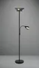 Trio Deckenfluter Erzwo Ø 28 x 180 cm warmweiß schwarz matt Produktbild-Vorschau 1