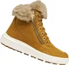 A single brown boot with fur trim is shown against a white background. Produktbild-Vorschau