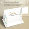 50 Tischkarten Schön dass du da bist floral grün-gold, Produktbild-Vorschau 5