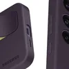A close-up view of a dark purple phone case, showing the texture and design details. Produktbild-Vorschau