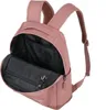 A pink backpack with its main compartment open, showing the interior. Produktbild-Vorschau