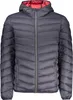 Herrenjacke in Blau mit Kapuze und Applikationen – Stilvoll Produktbild-Vorschau 1