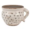 Vaso da fiori Clayre & Eef 20x17x15 cm Beige Black Ceramic Anteprima dell’immagine prodotto 1