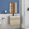 Waschtisch mit Unterschrank 60cm BERGEN Badmöbel Set Eiche Produktbild-Vorschau 3