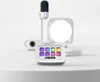 A collection of streaming accessories, including a microphone, webcam, light, and a control panel, arranged on a white surface. Náhled obrázku produktu