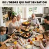 Étagère à fruits eluno, corbeille à pain carrée à 3 Voir les images du produit 5