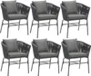 A set of six identical chairs arranged in two rows of three. Náhled obrázku produktu