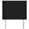 Kopfteil mit Ohren Schwarz 103x16x118/128 cm Kunstleder Produktbild-Vorschau 3