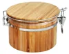 0,5 Liter Bambus-Holz Vorrats-Dose aromadicht Produktbild-Vorschau 1