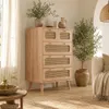 Commode en rotin INONEFT, meuble de rangement avec système Voir les images du produit 1