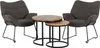 Indoor Wohnset Aliano dark grey mit 2 Sesseln & Produktbild-Vorschau 1