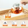 AdelDream Teekanne Glas 1000 ml im Set mit Stövchen, Produktbild-Vorschau 2