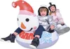 lUGE GONFLABLE 2 PERSONNES TOBOGGAN BONHOMME DE NEIGE Voir les images du produit 1
