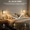 LED Bewegungsmelder Nachtlicht 2er Set 8×8cm USB-C 600mAh 3 Produktbild-Vorschau 4