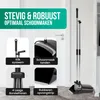 Avalo Stoffer en Blik met Lange Steel - Verstelbaar Productafbeelding-voorbeeld 3