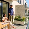 Cloison « Aaskis » avec jardinière à roulettes en acier, Voir les images du produit 5
