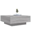 vidaXL Couchtisch Grau Sonoma 80x80x31 cm Holzwerkstoff Produktbild-Vorschau 4