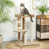 PawHut Kratzbaum 86 cm Katzenbaum mit Spielball für Katzen Produktbild-Vorschau 2
