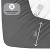 Buymax Topper Spannbettlaken Jersey Spannbetttuch 100% Produktbild-Vorschau 4