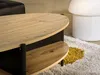 Couchtisch mit 4 Nischen aus MDF und Metall - Natürliches Produktbild-Vorschau 6
