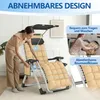 Chaise longue de jardin pliable LZQ avec pare-soleil, Voir les images du produit 7