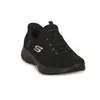 A black Skechers sneaker is shown against a white background. Voir les images du produit