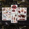 Oblique Unique Temporäre Tattoos Horror Halloween Produktbild-Vorschau 2