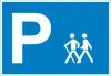 Wanderer Parkplatz Schild waagerecht A2 Rückseite Produktbild-Vorschau 1