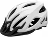 A white and black bicycle helmet. Produktbild-Vorschau