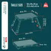 VOUNOT® Metall Tritthocker klappbar, 3-stufig Produktbild-Vorschau 3