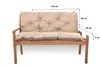 Cuscino da panchina, dimensioni 110x50x50cm| Colore beige| Anteprima dell’immagine prodotto 4
