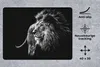 MuchoWow® Mauspad Mousepad Tiere - Wild - Löwe - Schwarz - Produktbild-Vorschau 2
