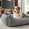 4L Textil MOLLY Kuscheliges Cord Hundebett mittelgroße Produktbild-Vorschau 7