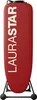 A red ironing board with the brand name "LAURASTAR" printed vertically in white. Produktbild-Vorschau