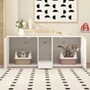 Katzenschrank, Katzentoilette, 4-türiger Katzenklo Schrank, Produktbild-Vorschau 2