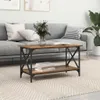 Couchtisch Altholz 80 x 45 x 45.5 cm Holzwerkstoff Produktbild-Vorschau 2