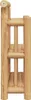 vidaXL Wandregal Wandhalterung Natur 40 x 13 x 44 cm Bambus Produktbild-Vorschau 5