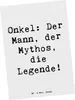 Mr. & Mrs. Panda Postkarte Spruch Onkel Legende - Weiß - Produktbild-Vorschau 1