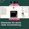 Detailansicht der Nährwerttabelle und Verzehrempfehlung für die L-Glutathion Gummibärchen. Anteprima dell’immagine prodotto
