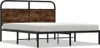 Bettgestell ohne Matratze 150x200 cm Räuchereiche Produktbild-Vorschau 1