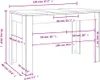 vidaXL Tavolo da pranzo grigio cemento 120x60x76 cm Anteprima dell’immagine prodotto 6