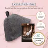 Cappello da sauna Lowell in feltro, motivo grigio, per uomo Anteprima dell’immagine prodotto 7