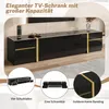 Mobile TV Merax con bordi dorati, mobile TV basso con 4 Anteprima dell’immagine prodotto 11
